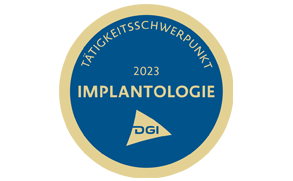 Siegel 2023 – Tätigkeitsschwerpunkt Implantologie 